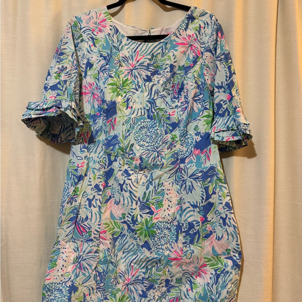 Lilly Pulitzer Dress with Ruffle Sleeves